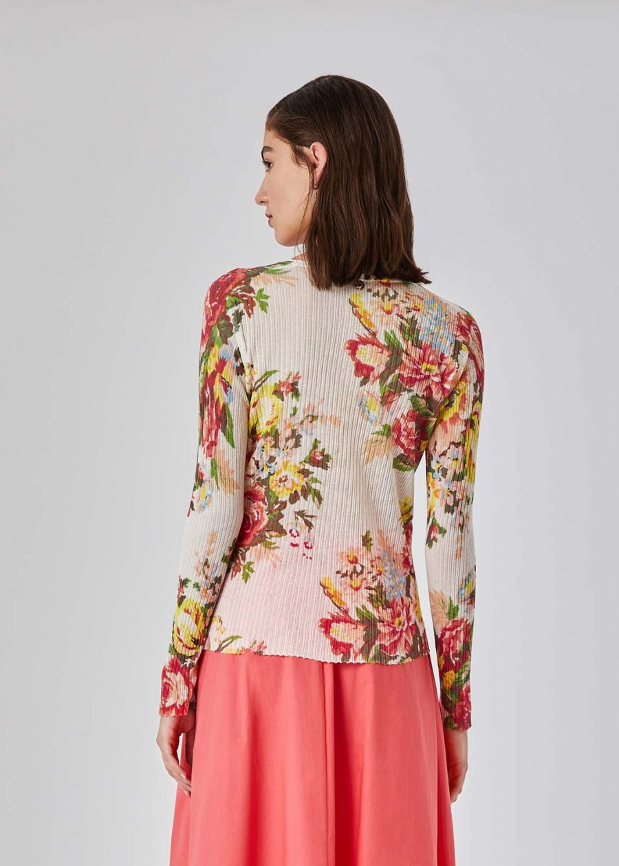 BLUGIRL FLOWER PRINT COTTON BLEND CARDIGAN 18374 - Image 3