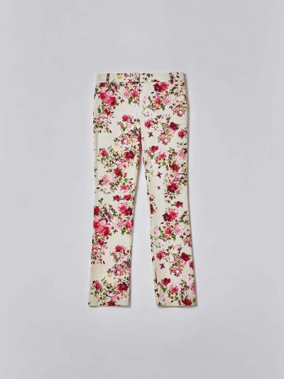 BLUGIRL FLORAL PRINT CANVAS PANTS 18380