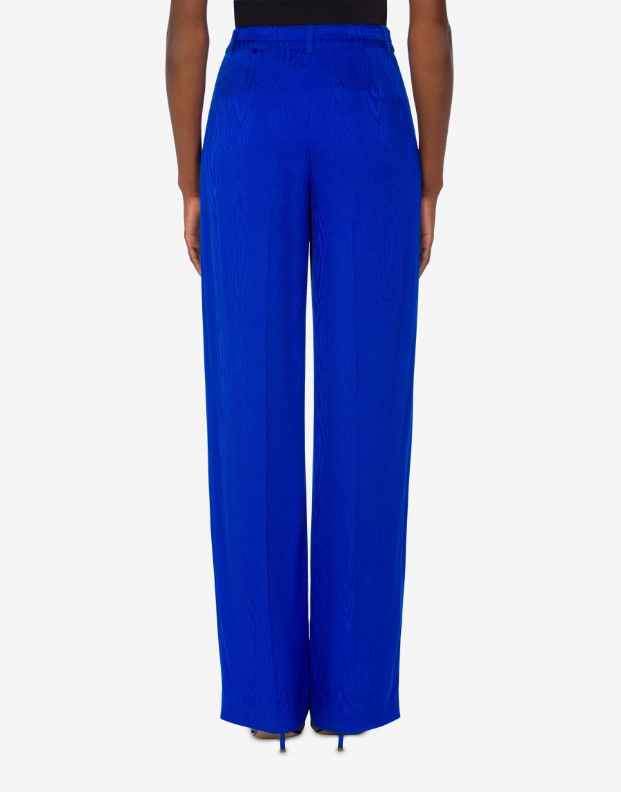 MOSCHINO FLOWING MOIRÉ SAFETY BELT TROUSERS 18629 - Image 3