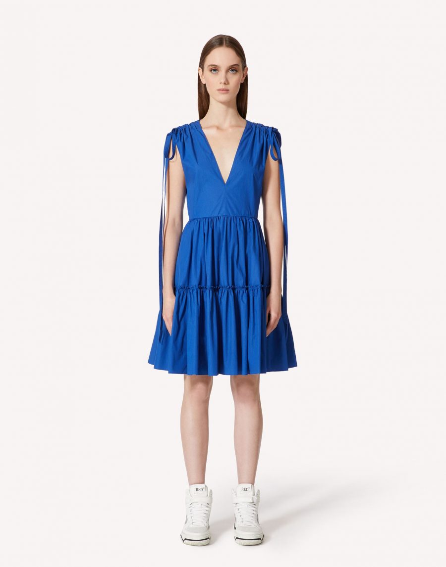 RED VALENTINO COTTON POPLIN DRESS 18603