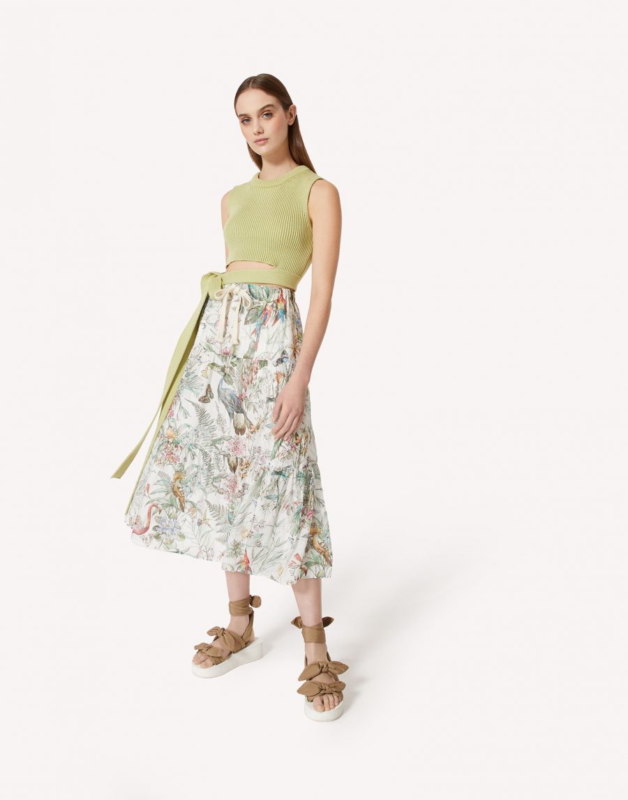 RED VALENTINO COTTON CAMISOLE WITH WAISTBAND 18611 - Image 5
