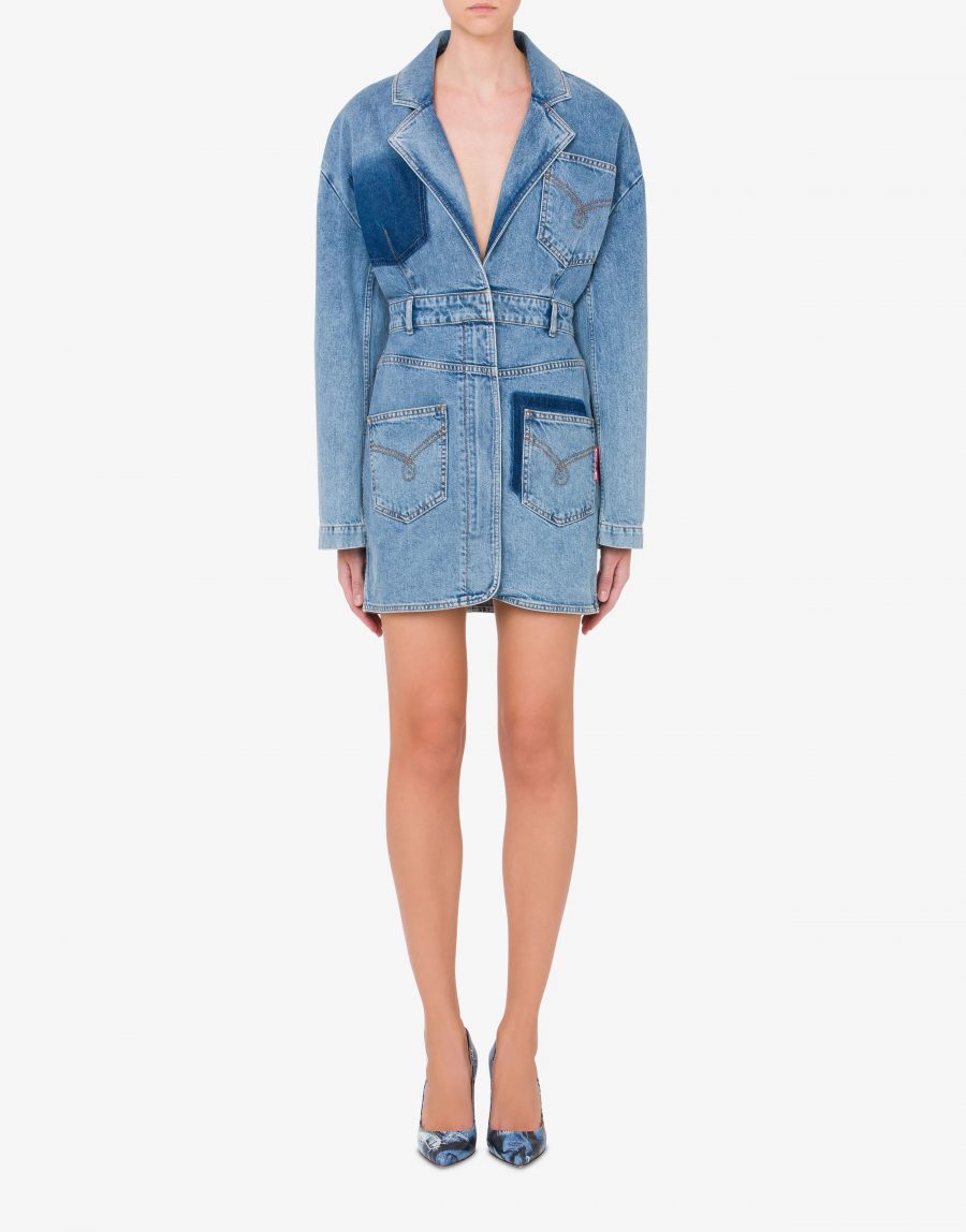 MOSCHINO RECYCLED DENIM DRESS 18831 - Image 2