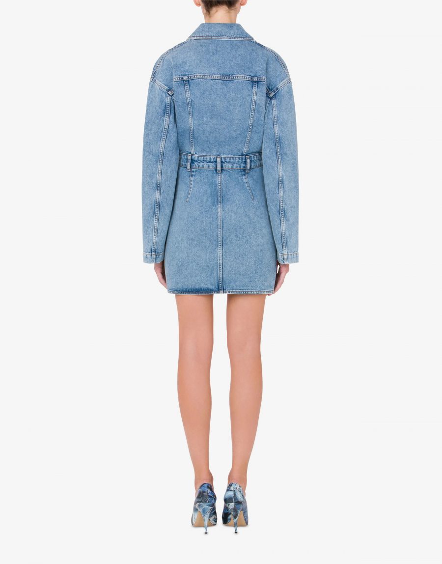 MOSCHINO RECYCLED DENIM DRESS 18831 - Image 3