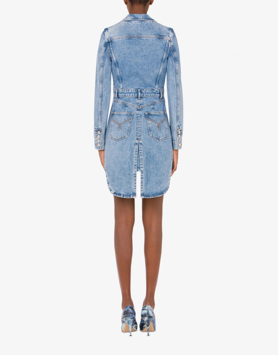 MOSCHINO RECYCLED DENIM TAILCOAT JACKET 18828 - Image 3