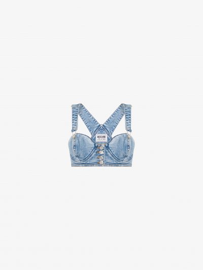 MOSCHINO DENIM BRALETTE 18823