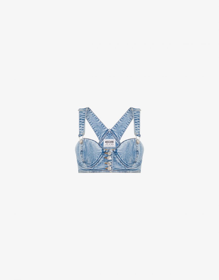MOSCHINO DENIM BRALETTE 18823