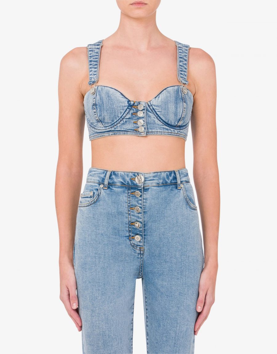 MOSCHINO DENIM BRALETTE 18823 - Image 2