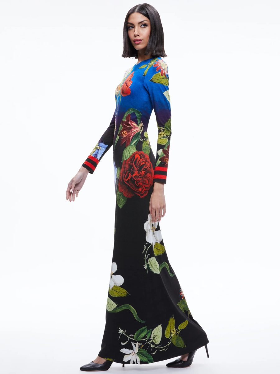ALICE+OLIVIA DELORA OPEN BACK MAXI DRESS 18846 - Image 5