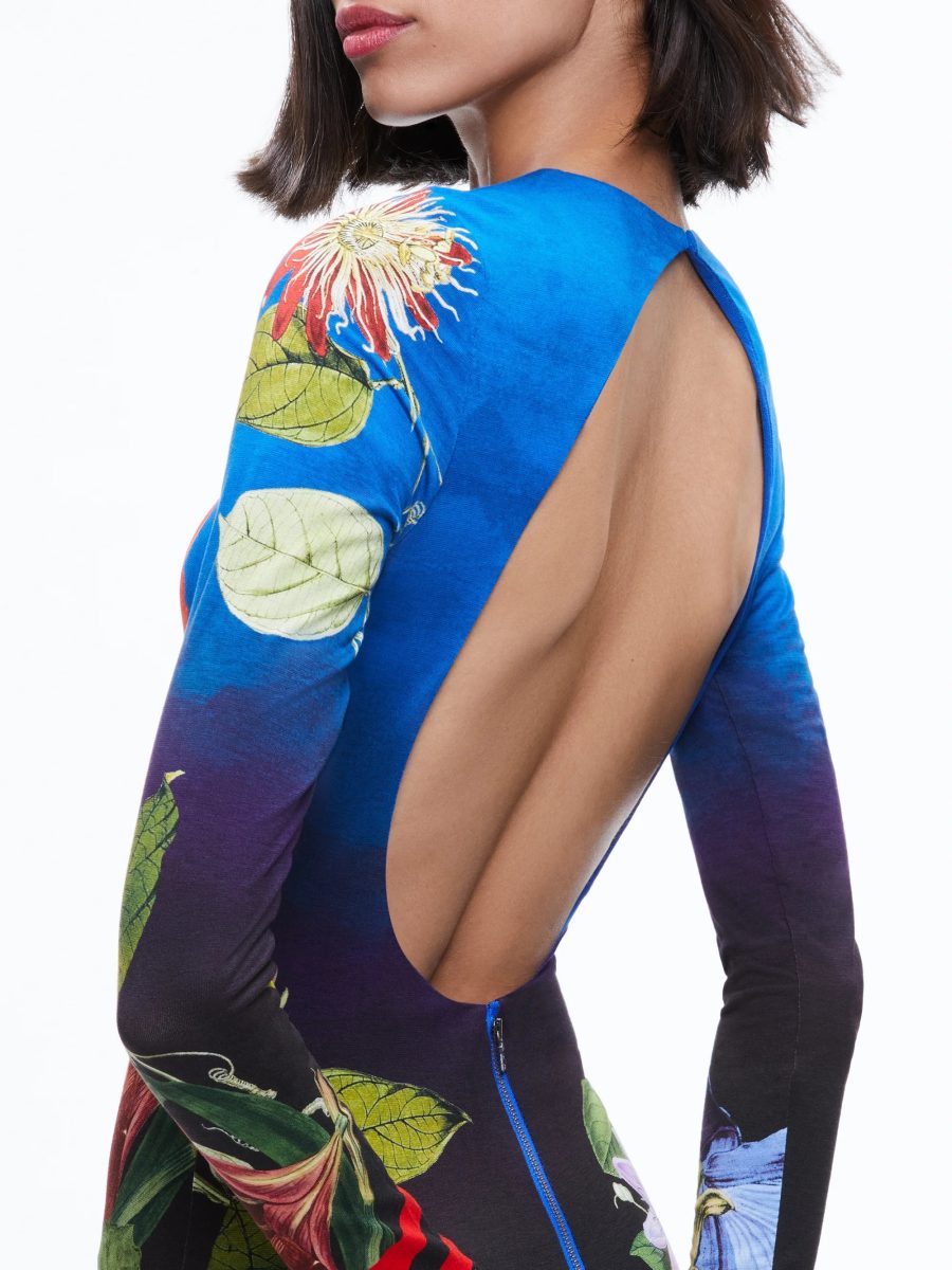 ALICE+OLIVIA DELORA OPEN BACK MAXI DRESS 18846 - Image 4
