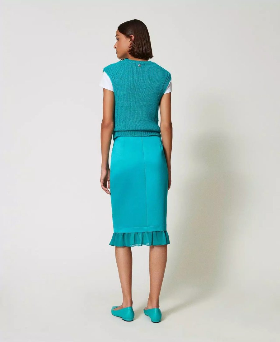 TWINSET Midi duchesse skirt 25033 - Image 3