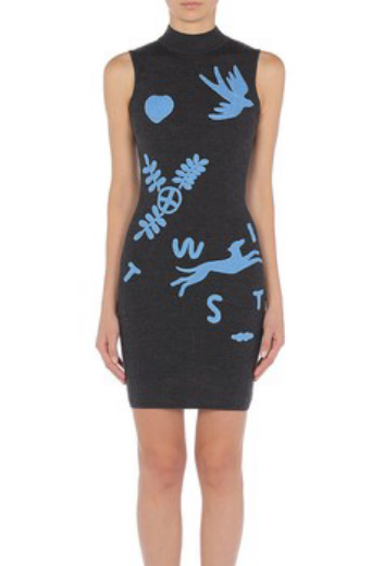 MOSCHINO Symbols wool dress 25013
