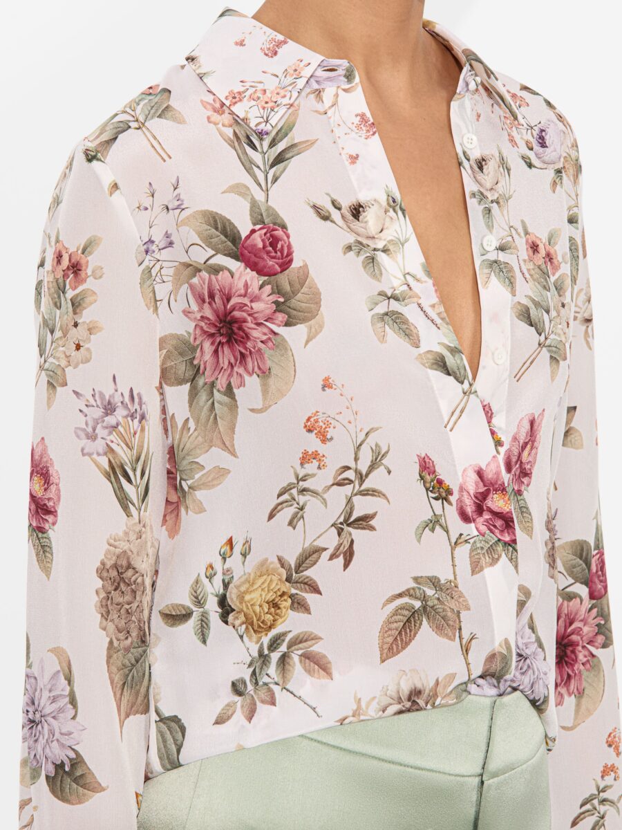 ALICE+OLIVIA WILLA SILK BLOUSE 25261 - Image 3