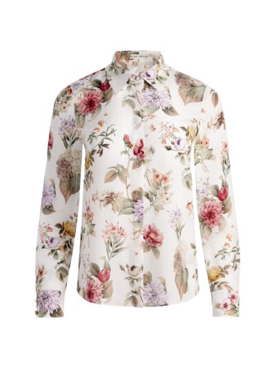 ALICE+OLIVIA WILLA SILK BLOUSE 25261