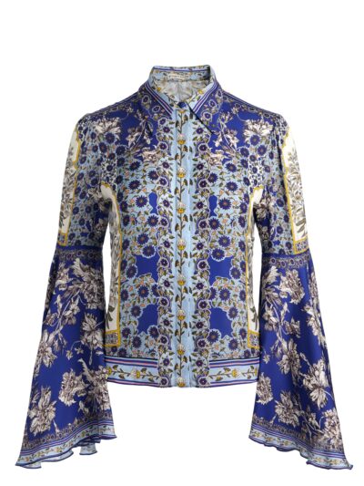 ALICE+OLIVIA WILLA BELL SLEEVE TOP 26170