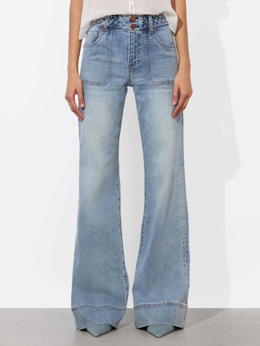 ALICE+OLIVIA JUNO BRAIDED JEAN 26165 - Image 2