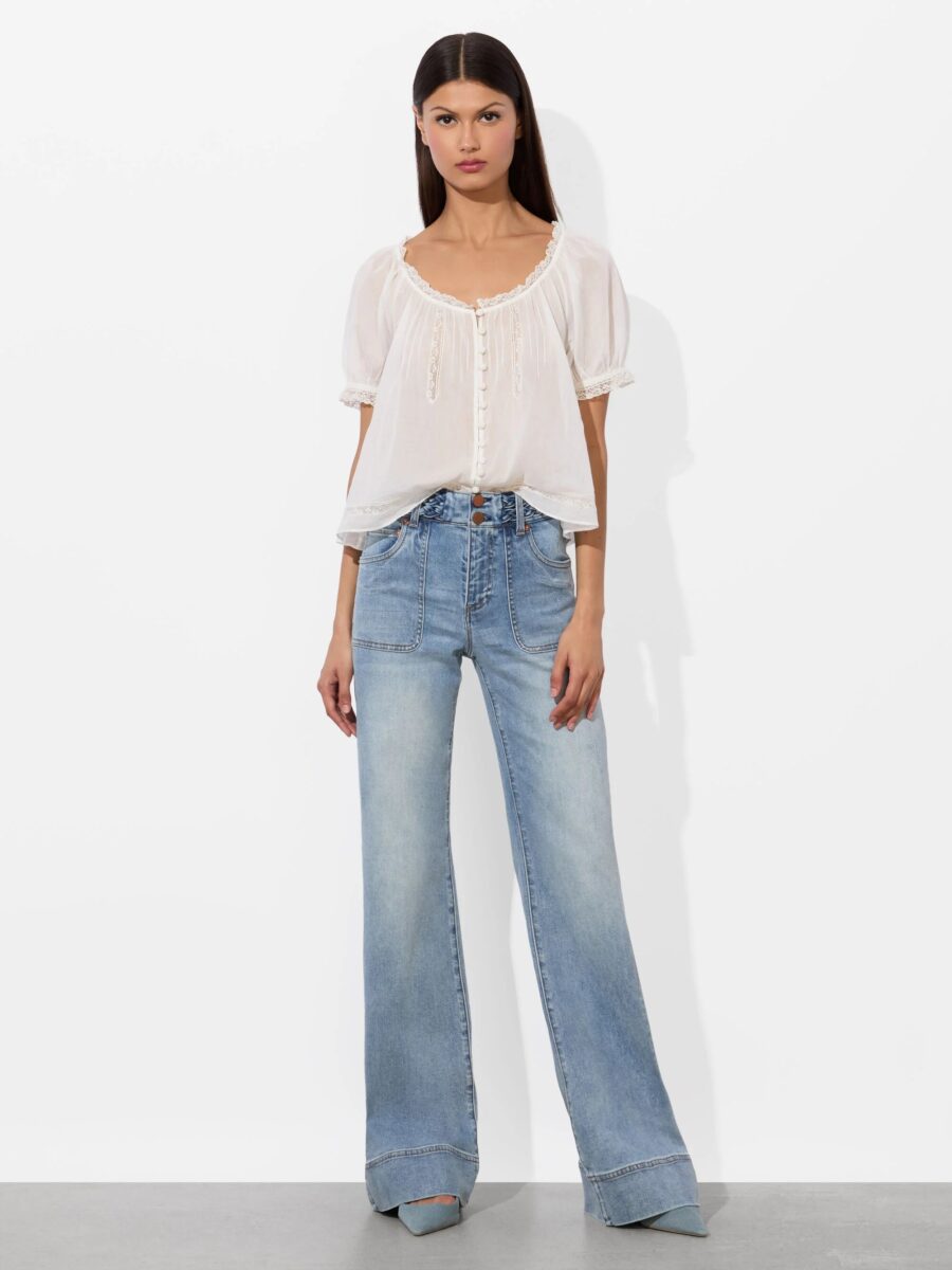 ALICE+OLIVIA JUNO BRAIDED JEAN 26165 - Image 4
