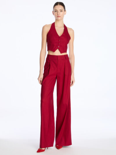 ALICE+OLIVIA DONNA LINEN PANTS 26167