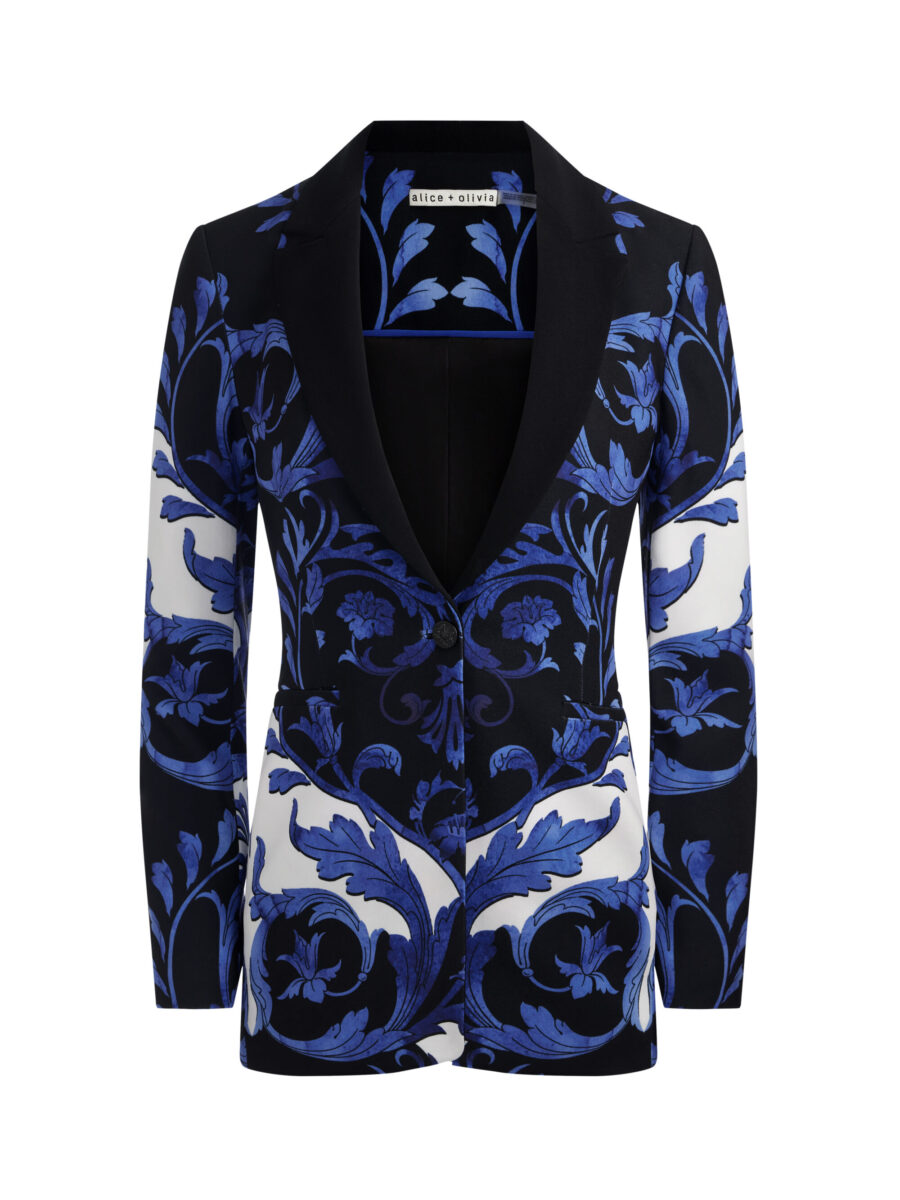 ALICE+OLIVIA BREANN PRINTED BLAZER 26182