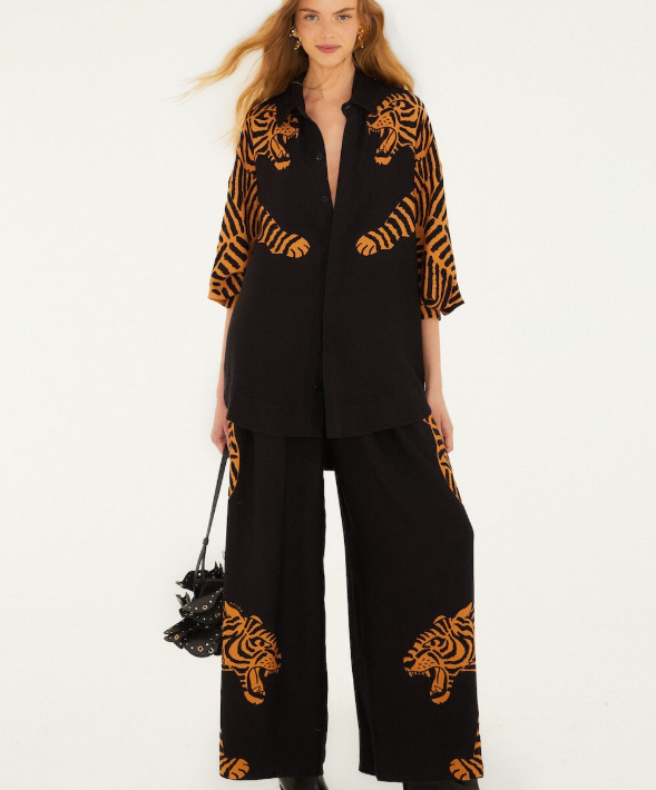 FARM RIO black tiger pants - Image 4
