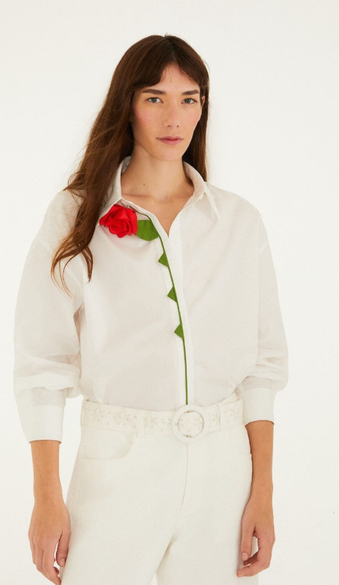 FARM RIO off-white rosy shirt - Image 4